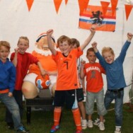 Gezellige voetbalwedstrijd