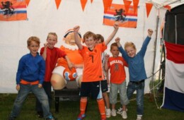 Gezellige voetbalwedstrijd